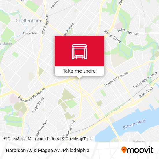 Harbison Av & Magee Av map