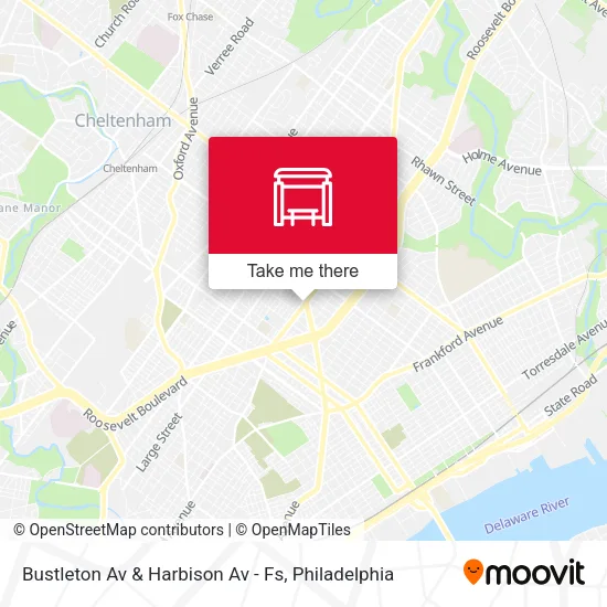 Bustleton Av & Harbison Av - Fs map