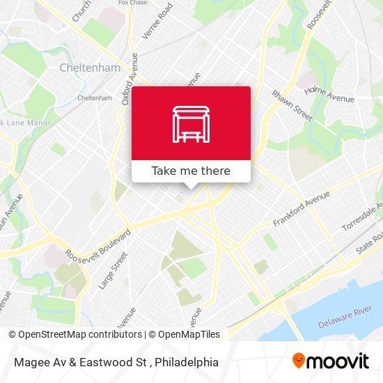 Magee Av & Eastwood St map