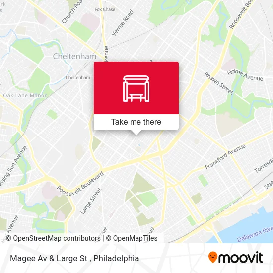 Magee Av & Large St map