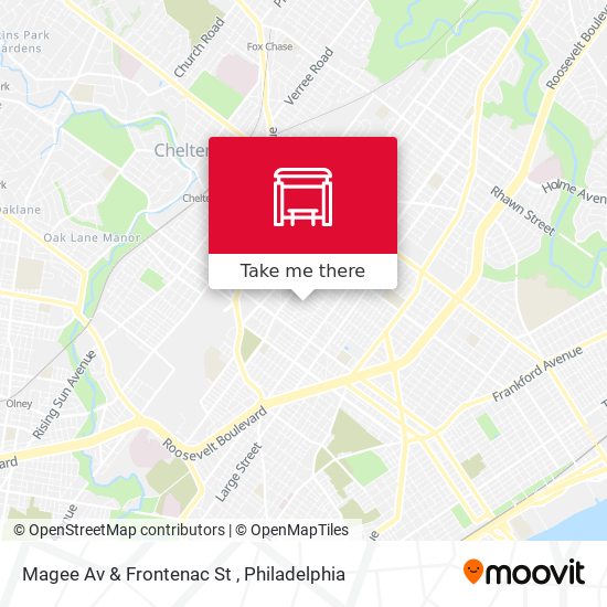 Magee Av & Frontenac St map