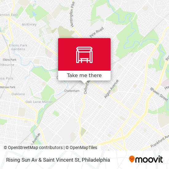 Mapa de Rising Sun Av & Saint Vincent St