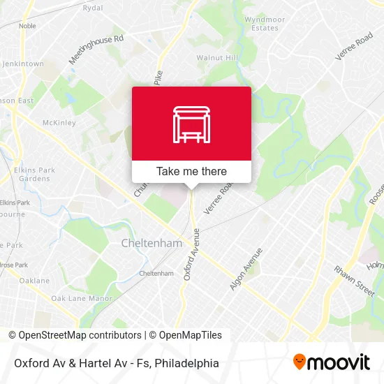 Oxford Av & Hartel Av - Fs map