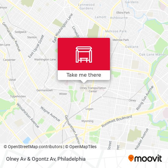 Mapa de Olney Av & Ogontz Av