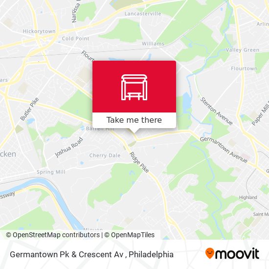 Germantown Pk & Crescent Av map