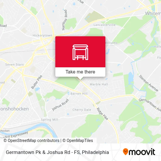 Germantown Pk & Joshua Rd - FS map