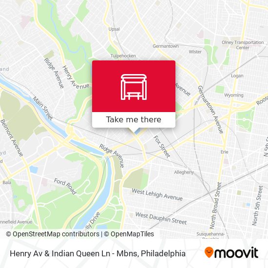 Mapa de Henry Av & Indian Queen Ln - Mbns