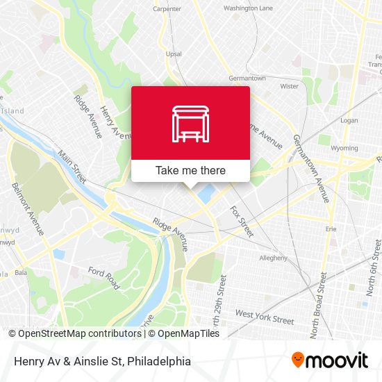 Henry Av & Ainslie St map