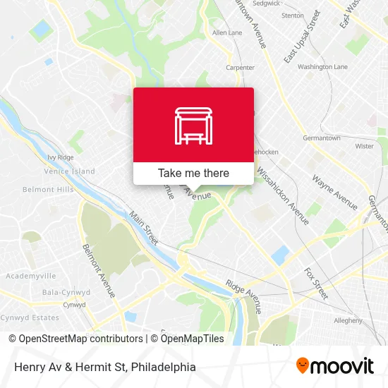 Henry Av & Hermit St map