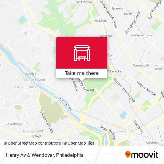 Henry Av & Wendover map