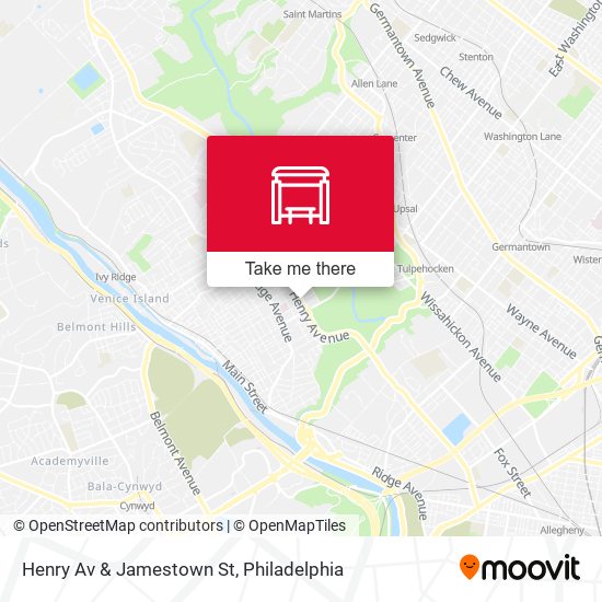 Henry Av & Jamestown St map