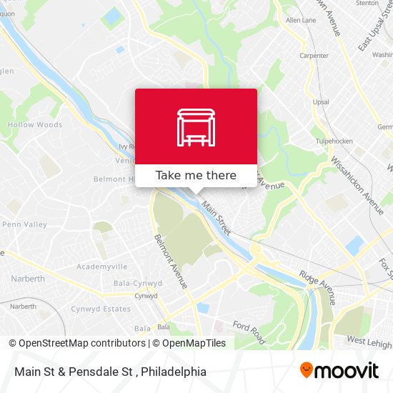 Mapa de Main St & Pensdale St