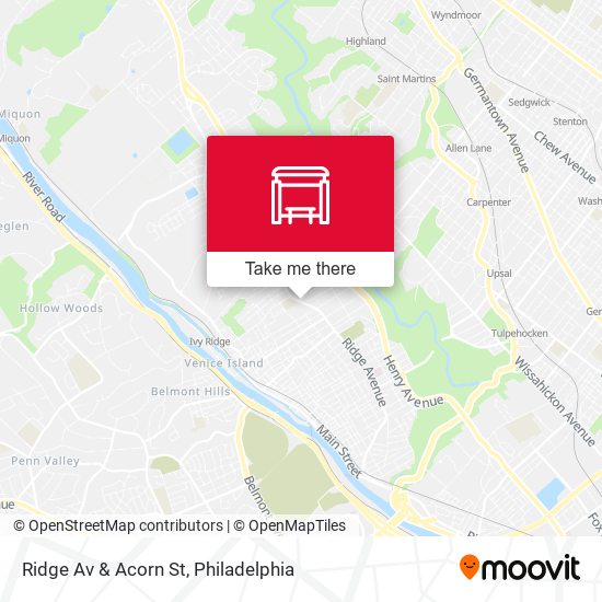 Mapa de Ridge Av & Acorn St