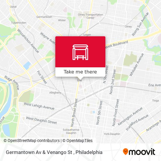 Mapa de Germantown Av & Venango St