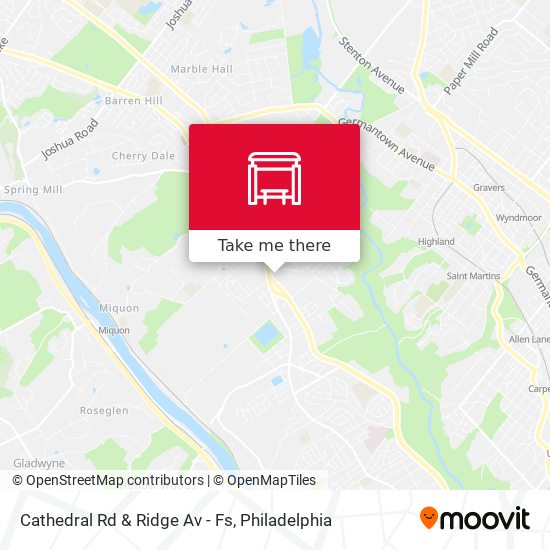 Cathedral Rd & Ridge Av - Fs map