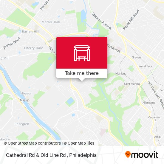 Cathedral Rd & Old Line Rd map