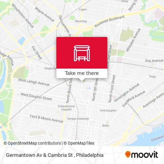 Germantown Av & Cambria St map