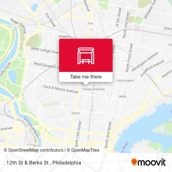 12th St & Berks St map