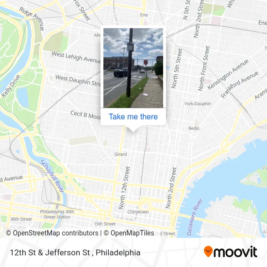 12th St & Jefferson St map