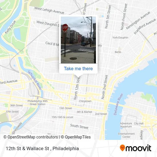 12th St & Wallace St map