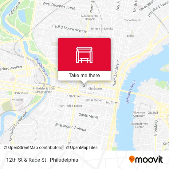 12th St & Race St map