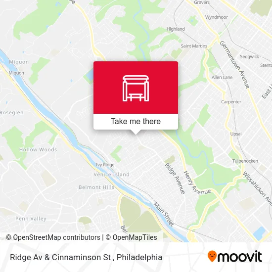 Mapa de Ridge Av & Cinnaminson St