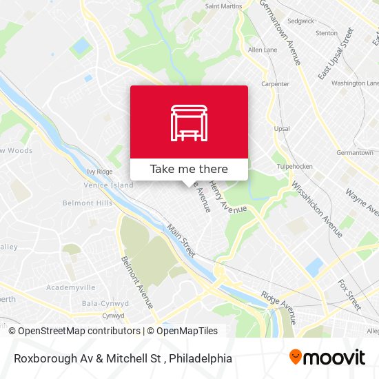 Mapa de Roxborough Av & Mitchell St
