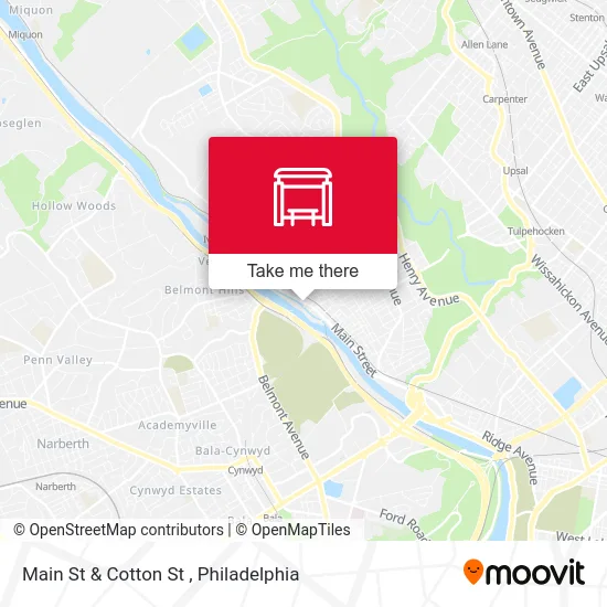 Main St & Cotton St map