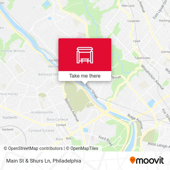 Main St & Shurs Ln map