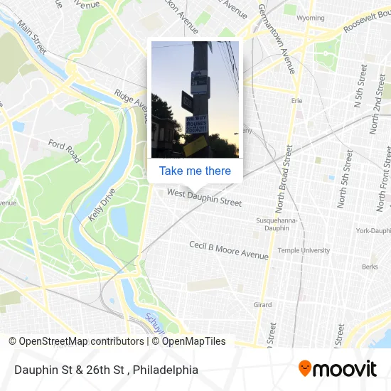 Dauphin St & 26th St map