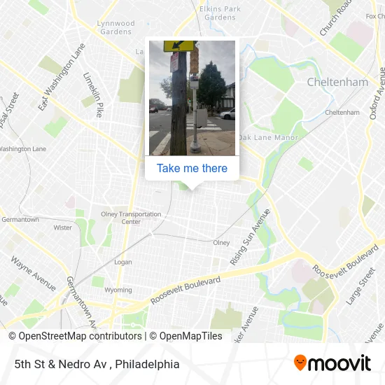 5th St & Nedro Av map