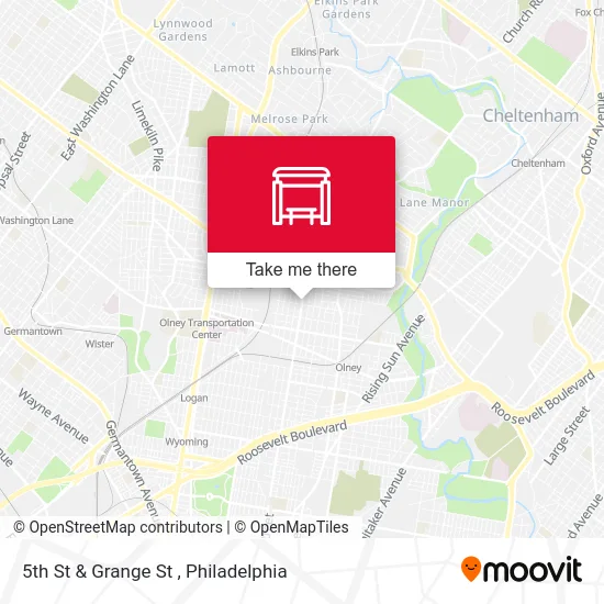 5th St & Grange St map