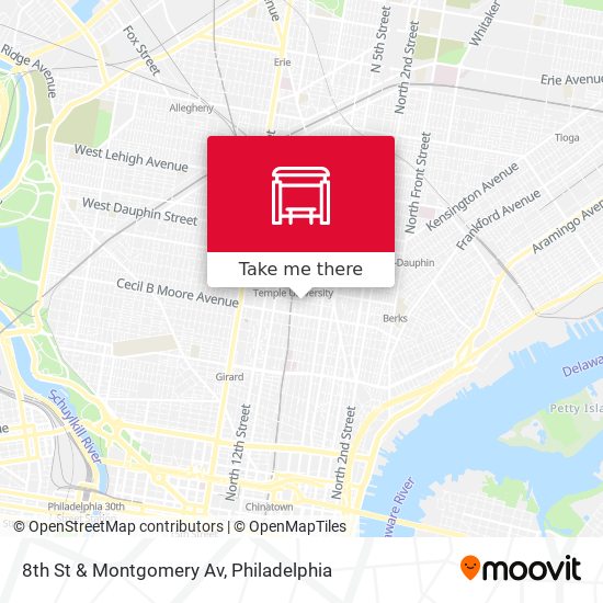 Mapa de 8th St & Montgomery Av
