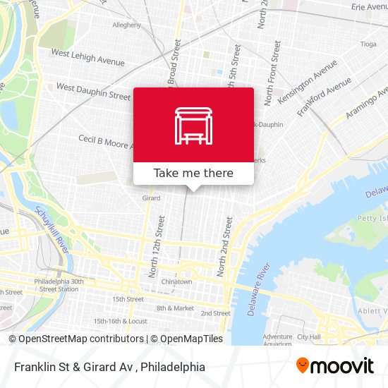 Franklin St & Girard Av map