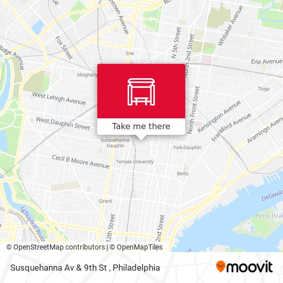 Mapa de Susquehanna Av & 9th St