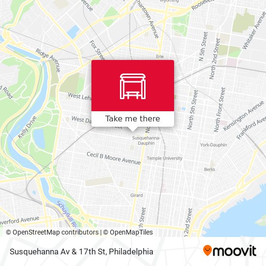Susquehanna Av & 17th St map