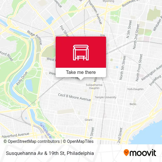 Susquehanna Av & 19th St map
