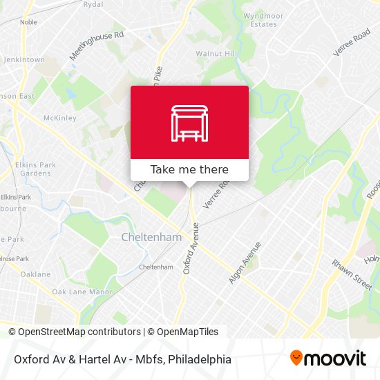 Oxford Av & Hartel Av - Mbfs map