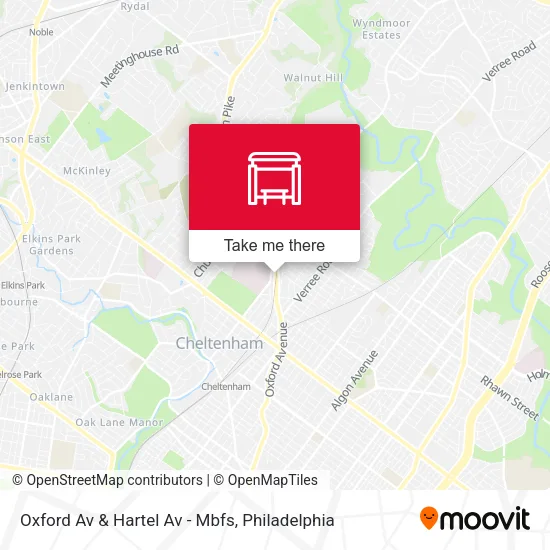 Oxford Av & Hartel Av - Mbfs map