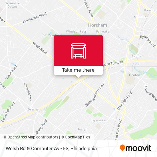 Welsh Rd & Computer Av - FS map
