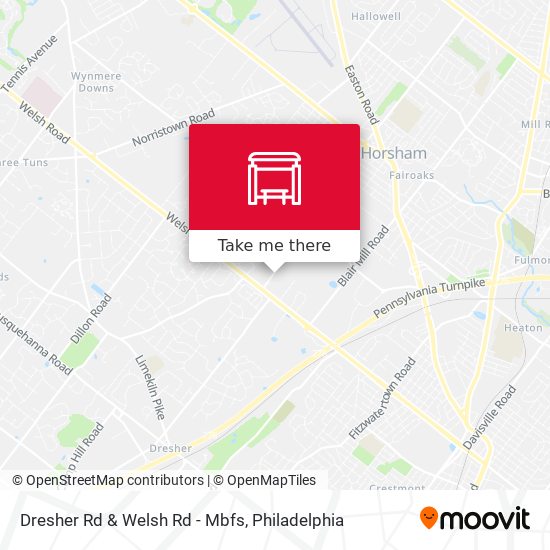 Dresher Rd & Welsh Rd - Mbfs map