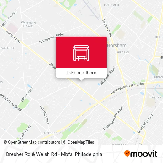 Dresher Rd & Welsh Rd - Mbfs map