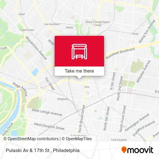 Pulaski Av & 17th St map