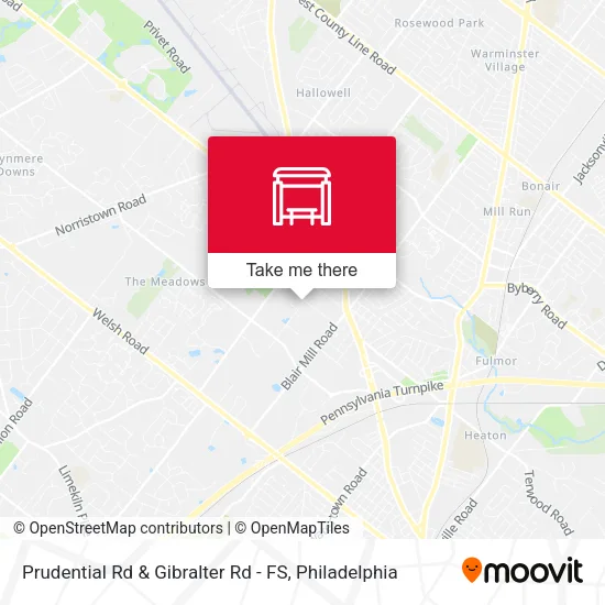 Prudential Rd & Gibralter Rd - FS map