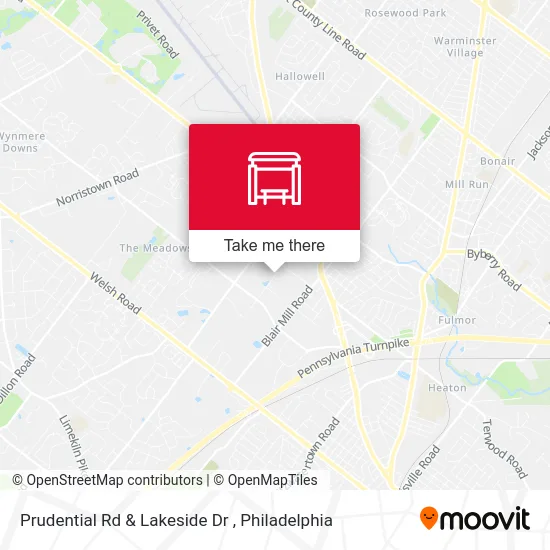 Prudential Rd & Lakeside Dr map