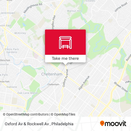 Oxford Av & Rockwell Av map