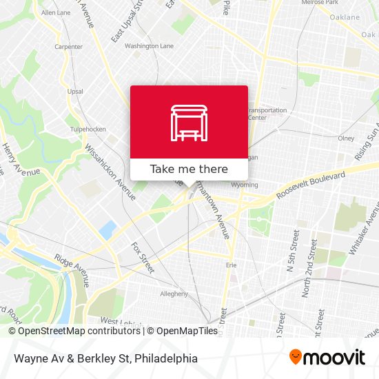 Wayne Av & Berkley St map