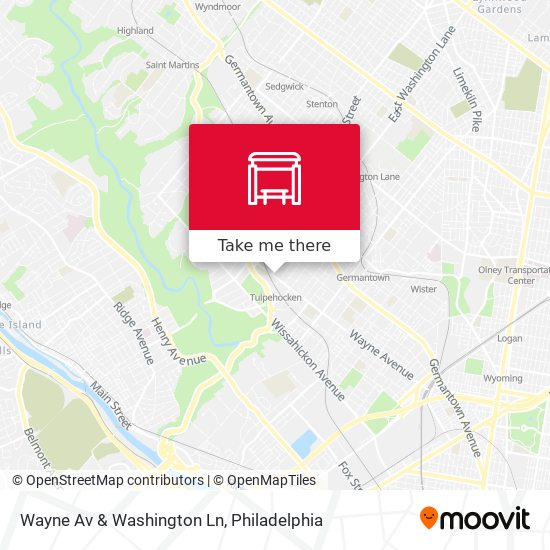 Mapa de Wayne Av & Washington Ln