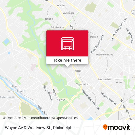 Mapa de Wayne Av & Westview St