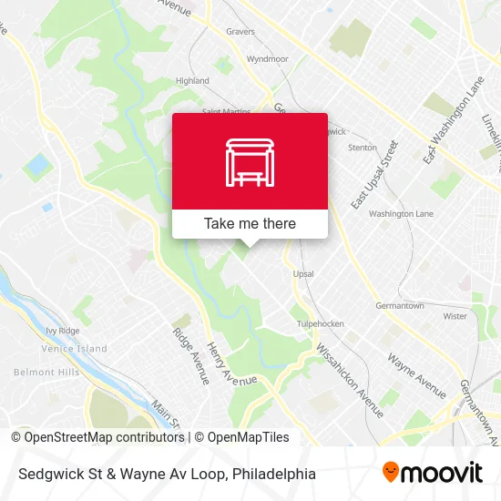 Sedgwick St & Wayne Av Loop map